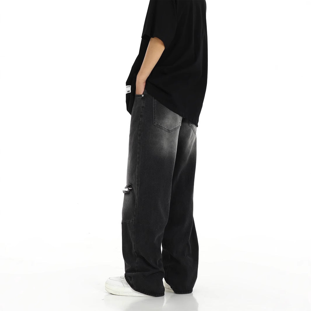 American Street Ripped Straight Jeans
