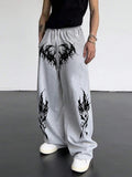 Y2K Gothic Tribal Baggy Sweatpants  Harajuku Streetwear