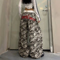 Y2K Camo Wide-Leg Sweatpants  Retro Streetwear