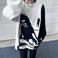 AUTUMN VIBES | Oversize Retro Baskılı Sweatshirt