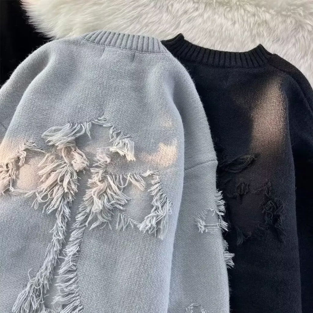 Ripped Knit Sweater