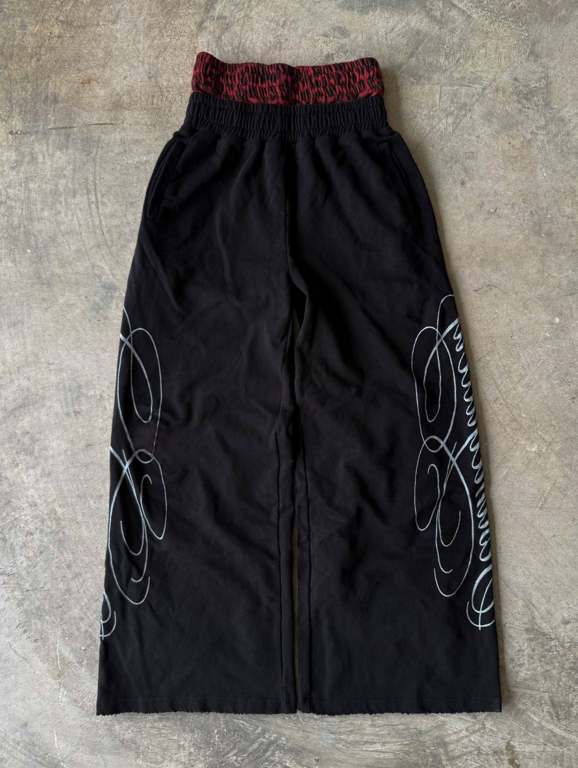 Black Distressed Sweatpants