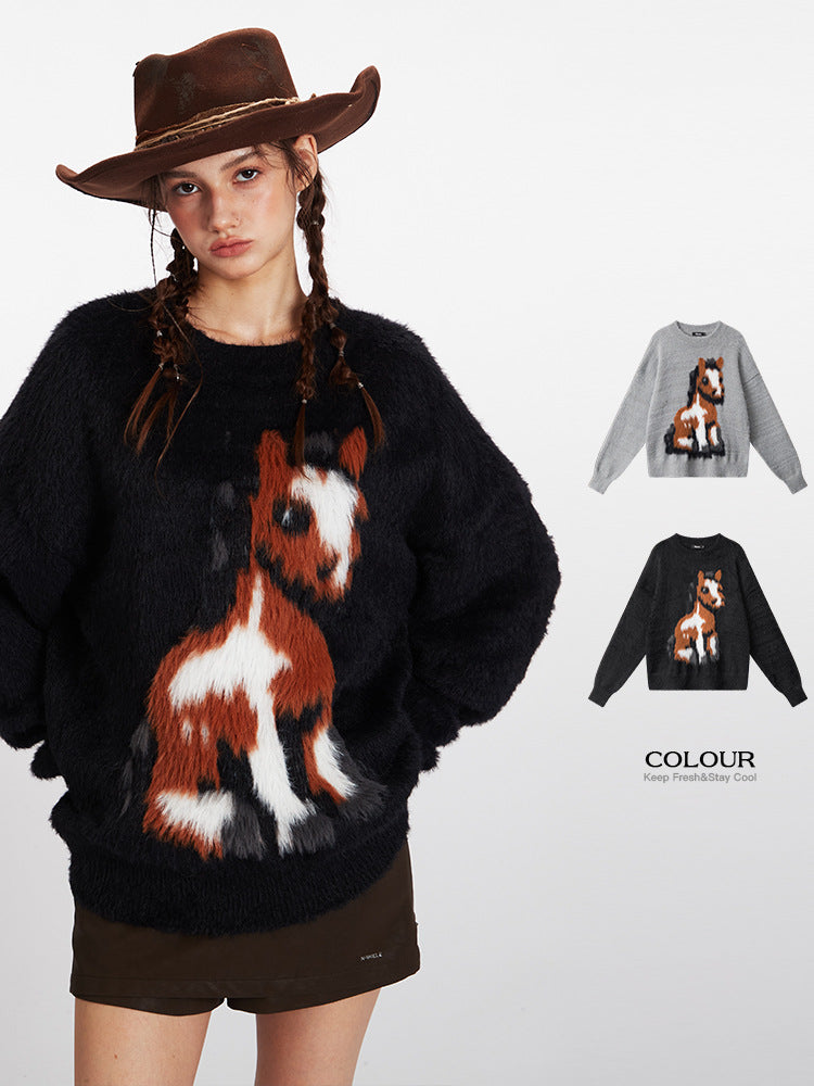 Pony Girl Knit Sweater