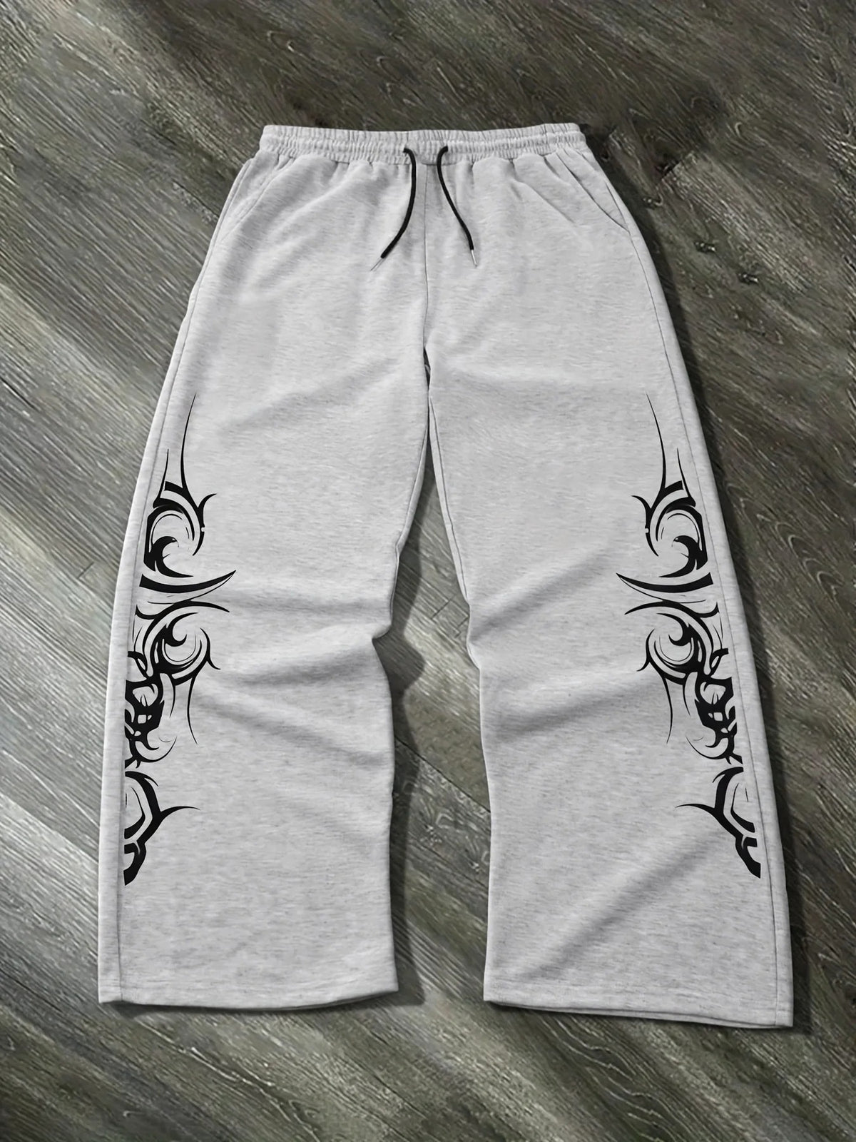 Y2K Gothic Tribal Baggy Sweatpants  Harajuku Streetwear