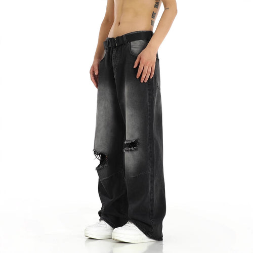 American Street Ripped Straight Jeans