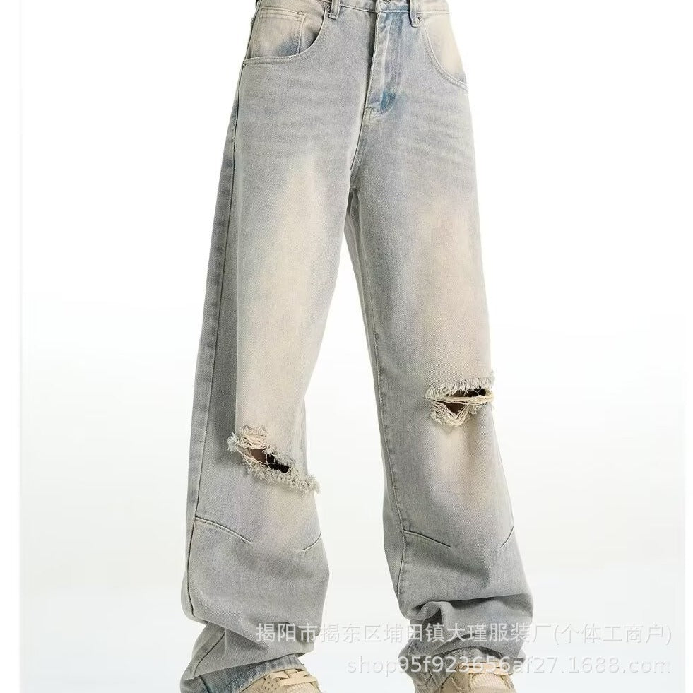American Street Ripped Straight Jeans