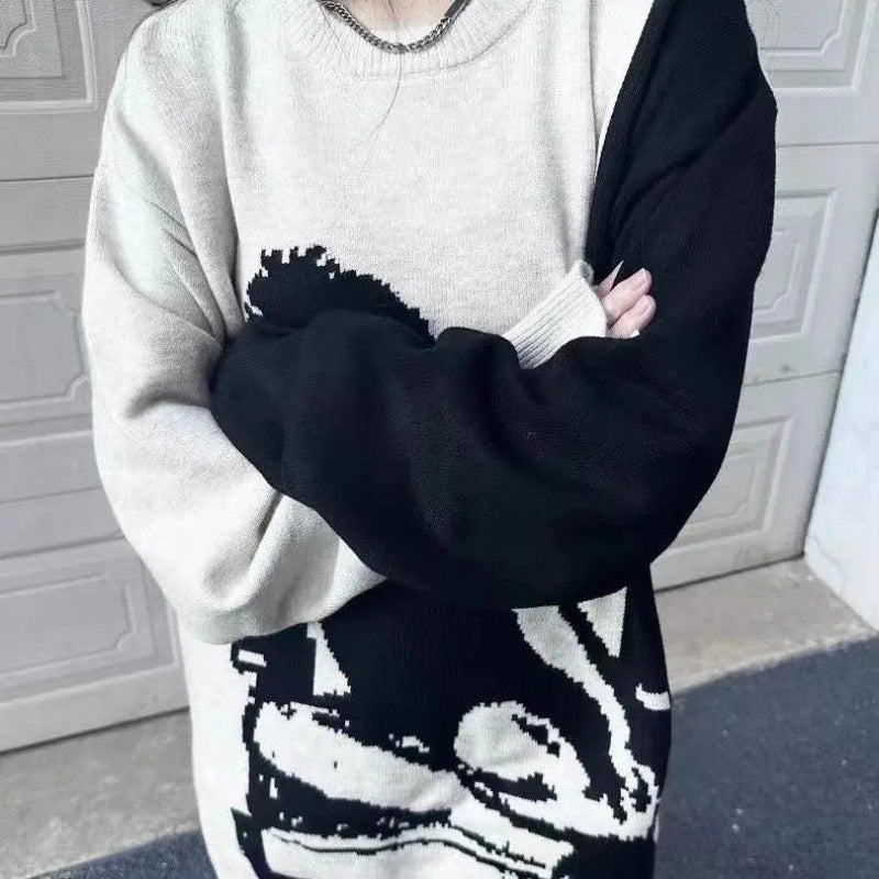 AUTUMN VIBES | Oversize Retro Baskılı Sweatshirt