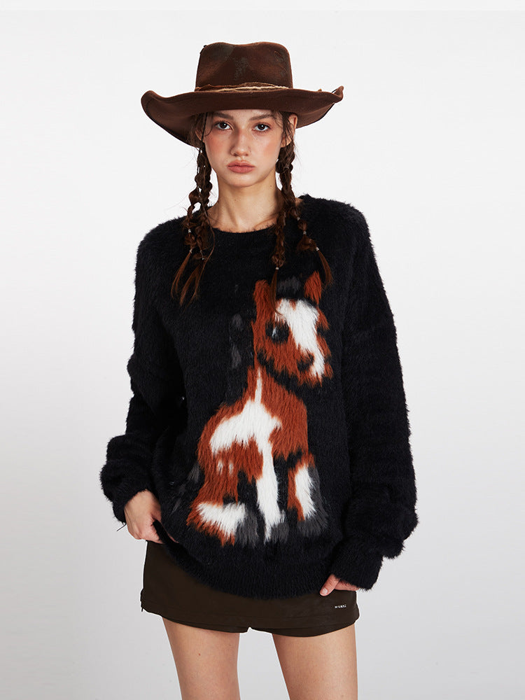 Pony Girl Knit Sweater