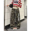 Y2K Camo Wide-Leg Sweatpants  Womens Streetwear