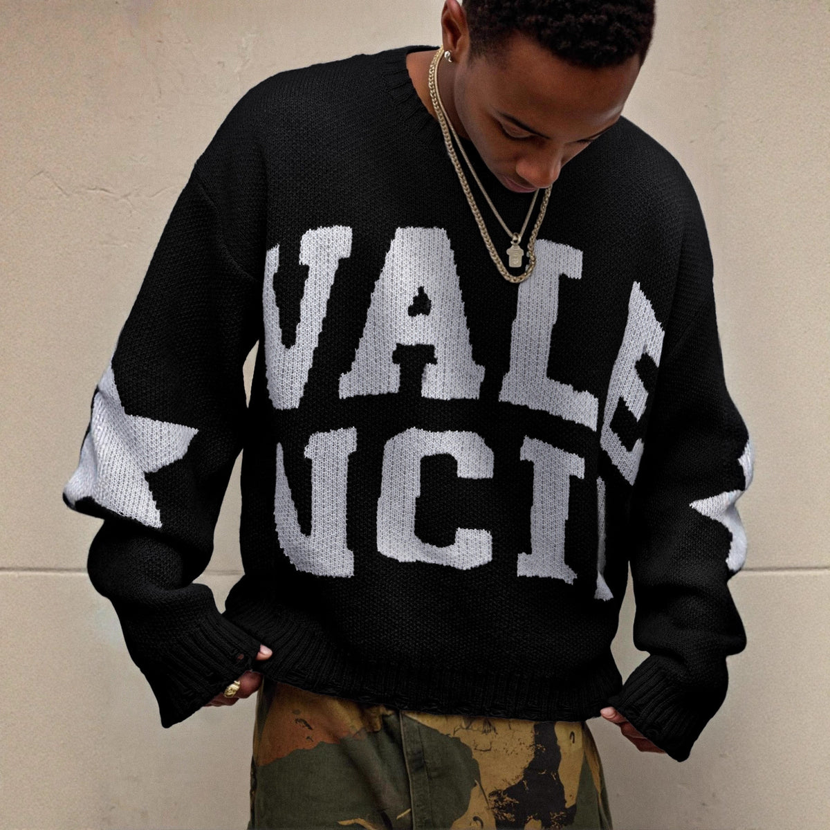 American College Style Vintage Sweater
