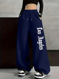 Y2K Gothic Wide-Leg Sweatpants  High-Waisted Streetwear Pants