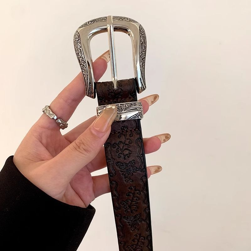 Vintage Western Engraved Belt