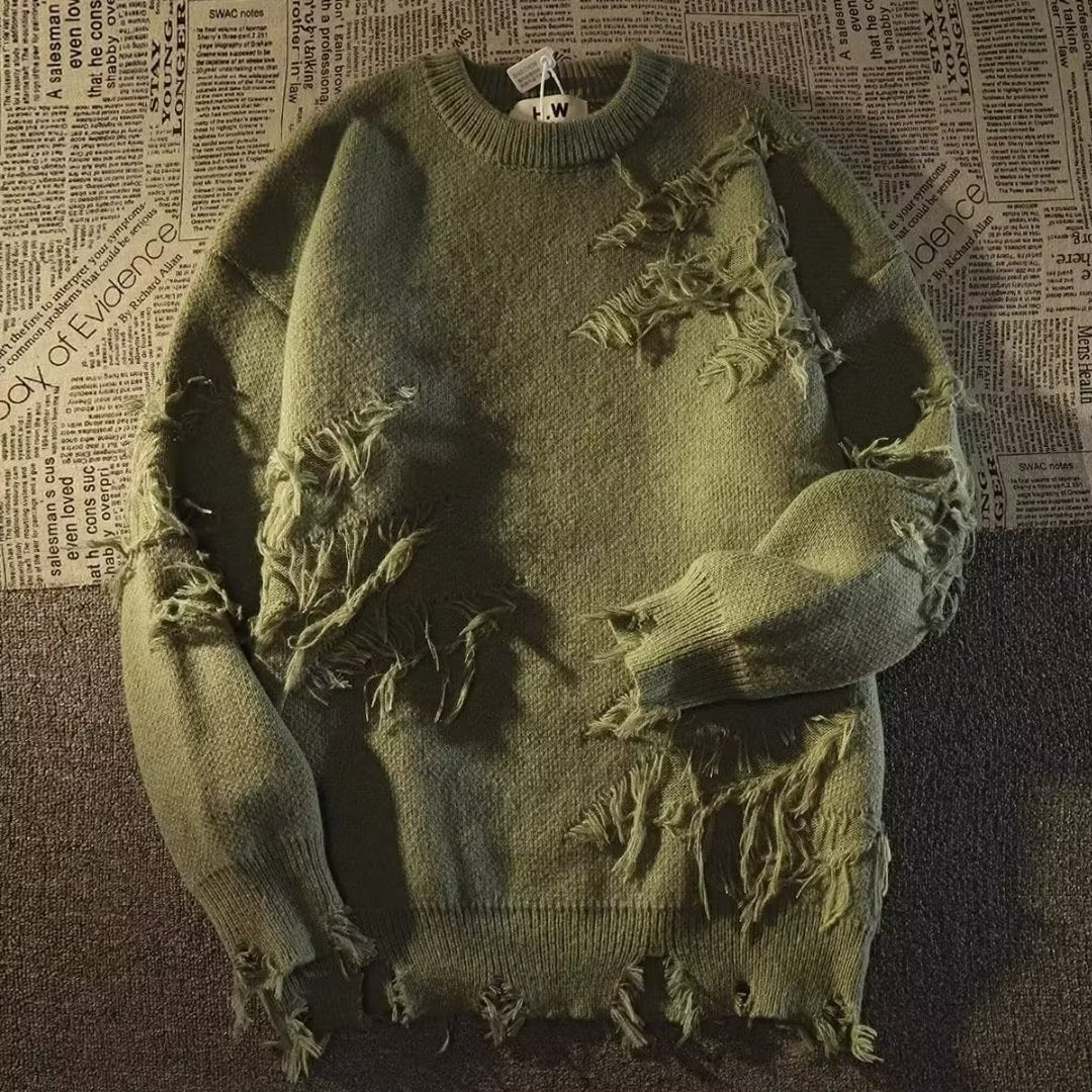 Wasteland Distressed Knit Sweater