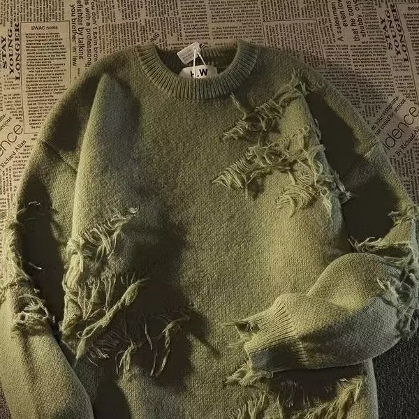 Wasteland Distressed Knit Sweater