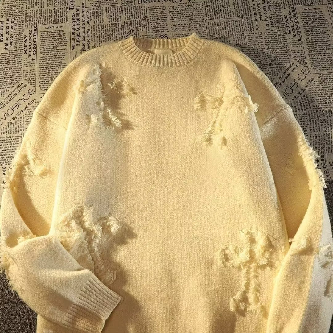 Ripped Knit Sweater