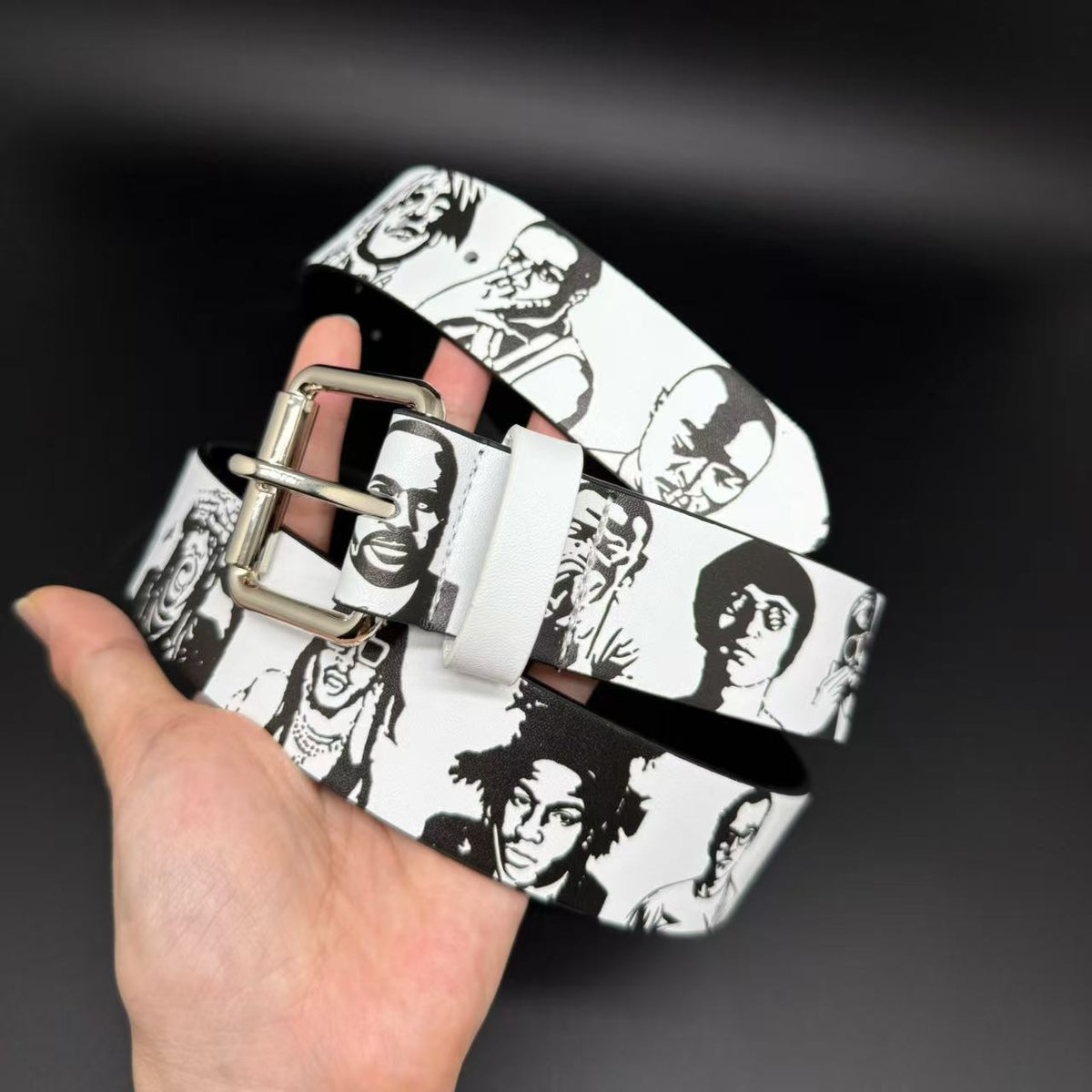 Vintage Portrait Graphic Belt