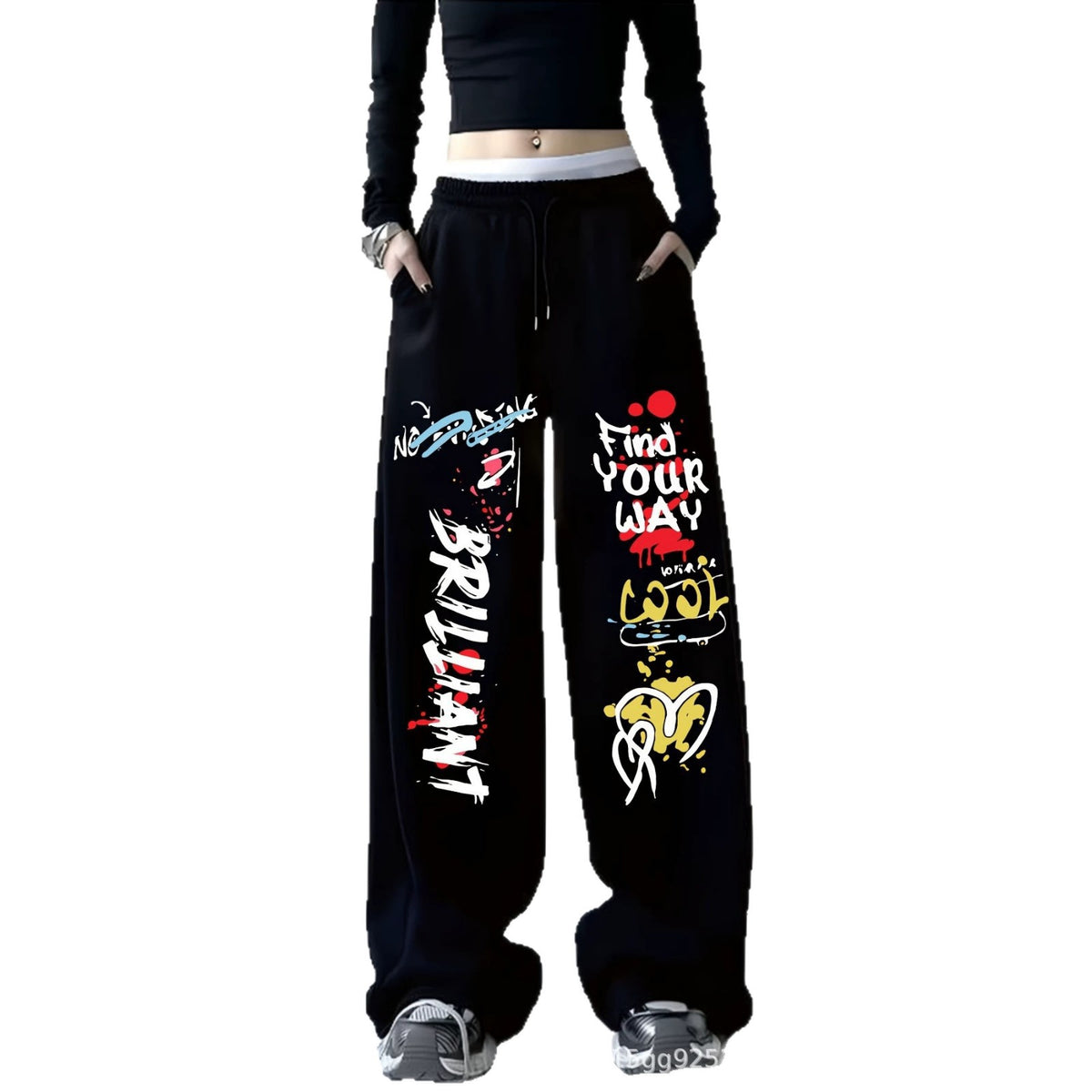 Y2K Break the Rules Wide-Leg Sweatpants