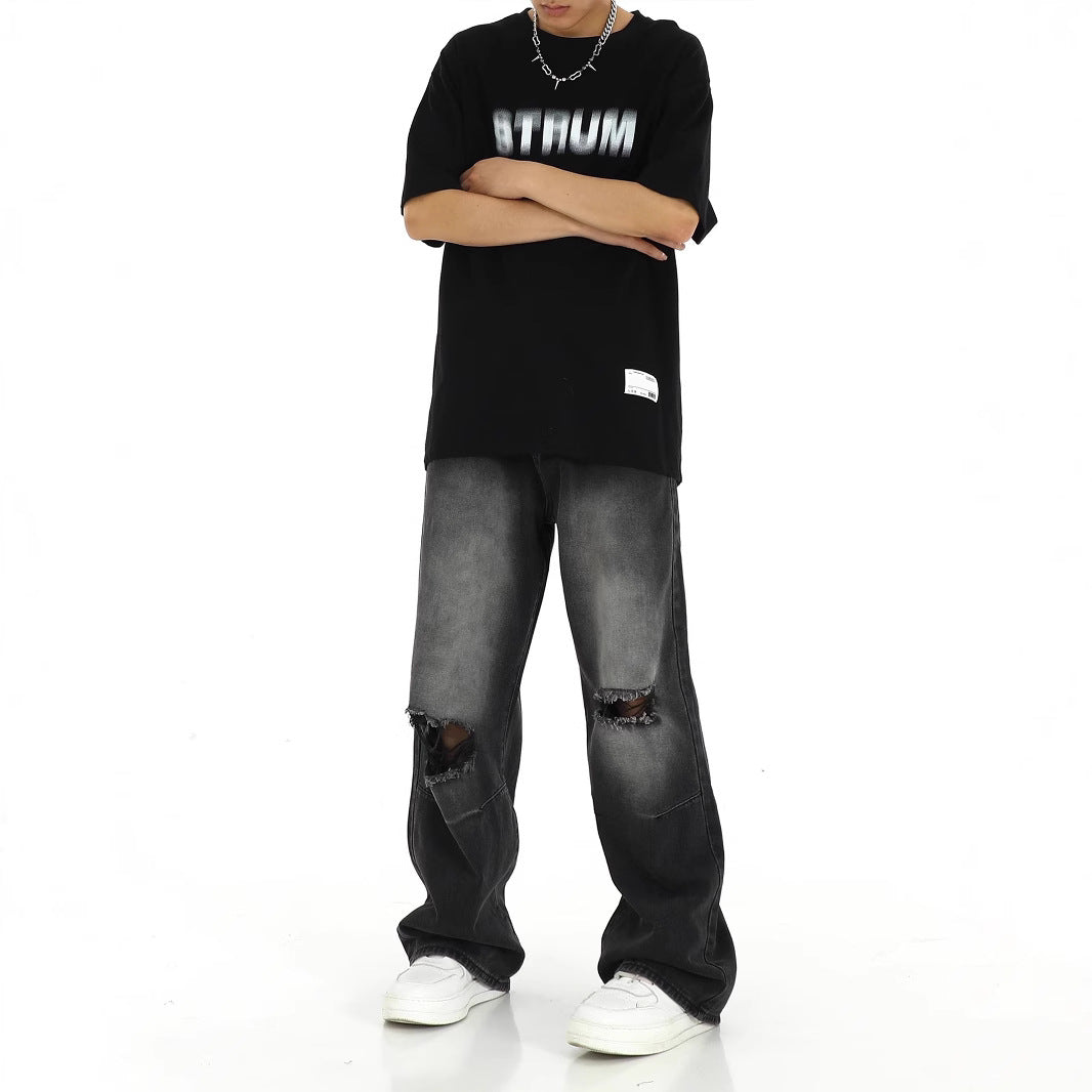 American Street Ripped Straight Jeans