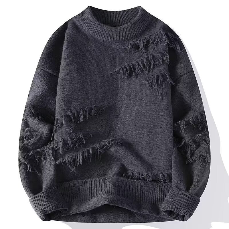 Distressed Ripped Sweater
