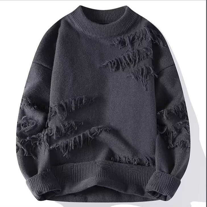 Distressed Ripped Sweater
