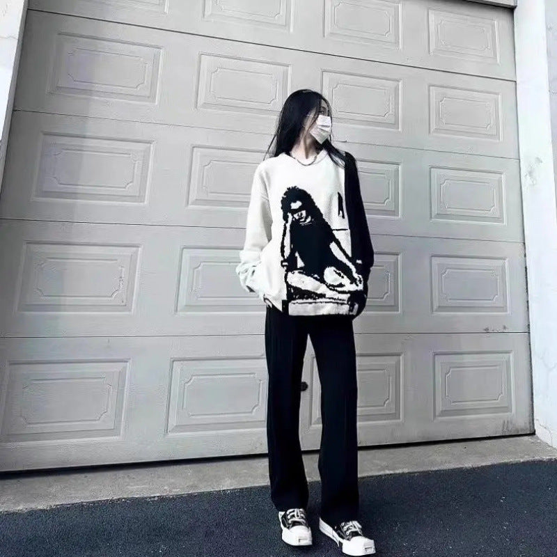 AUTUMN VIBES | Oversize Retro Baskılı Sweatshirt
