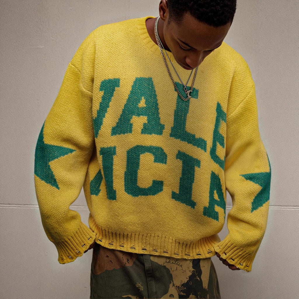 American College Style Vintage Sweater