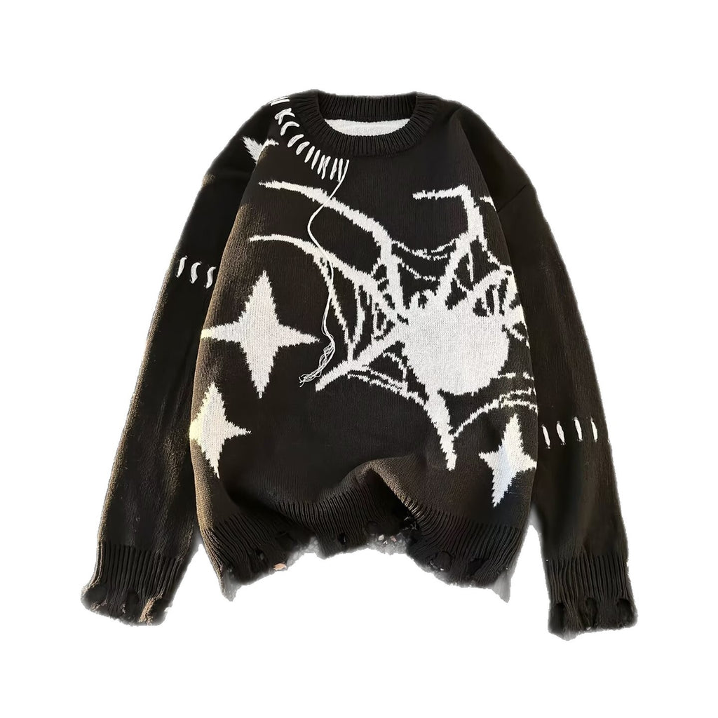 STARVOID Distressed Sweater