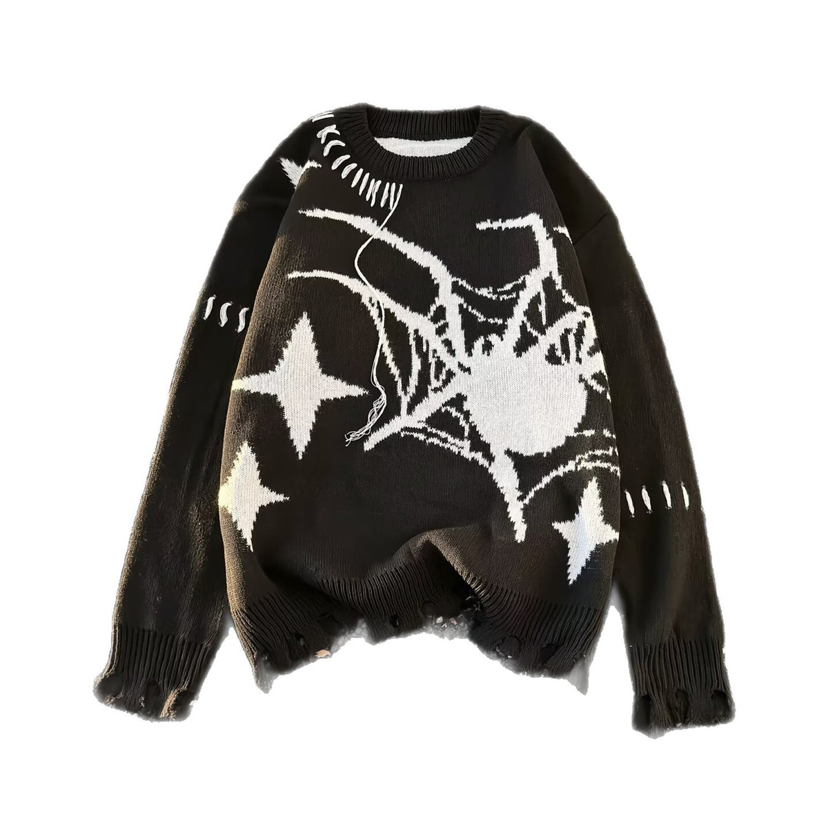 STARVOID Distressed Sweater