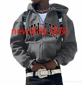 Y2K Vintage Graphic Zip-Up Hoodie  Oversized Streetwear Jacket