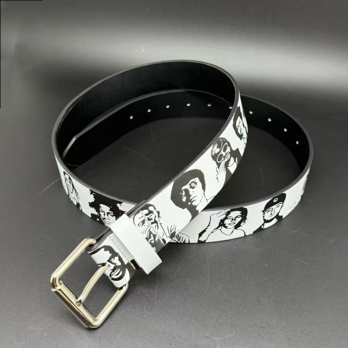 Vintage Portrait Graphic Belt